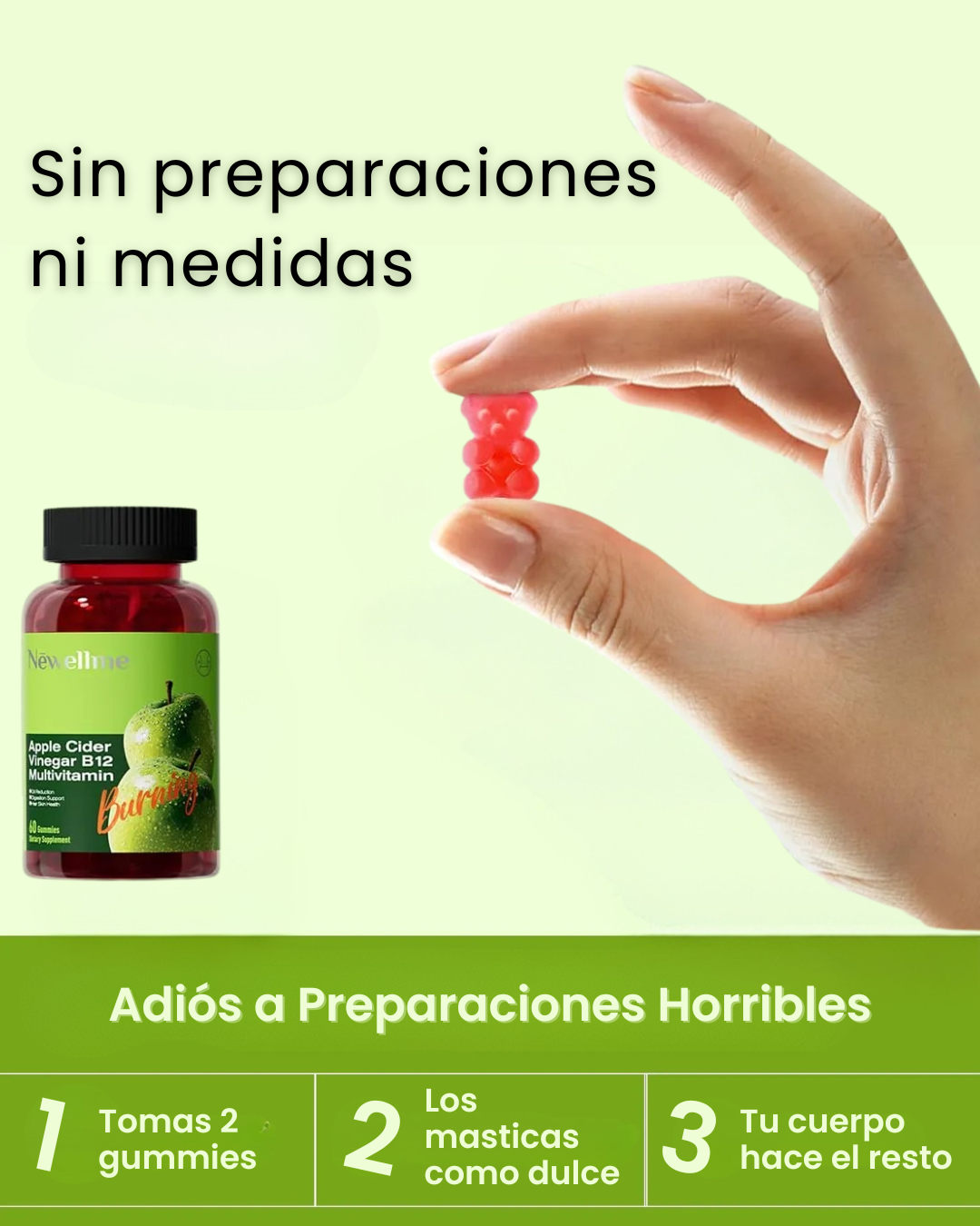 NEWELLME ACV GUMMIES | 15 Días de Limpieza Extrema