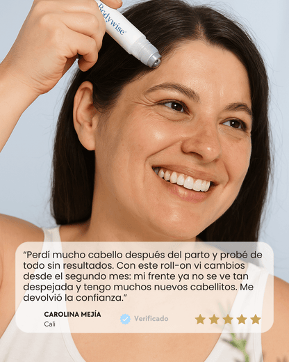 BeBodywise Hair Grow Serum Roll-On | Detiene la Caída y Estimula el Crecimiento en 90 Días